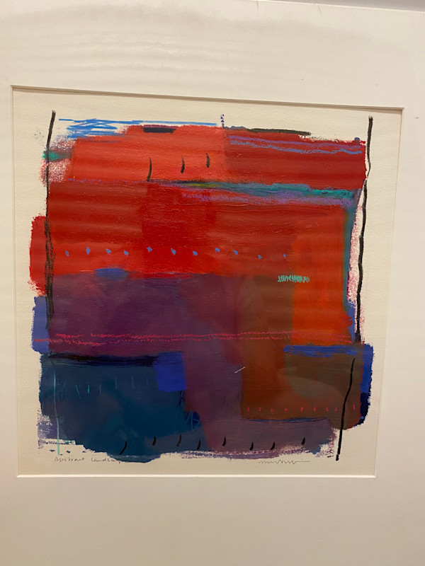 Abstract Landscape 2 - mono print by Meg (Marguerite) Bernet
