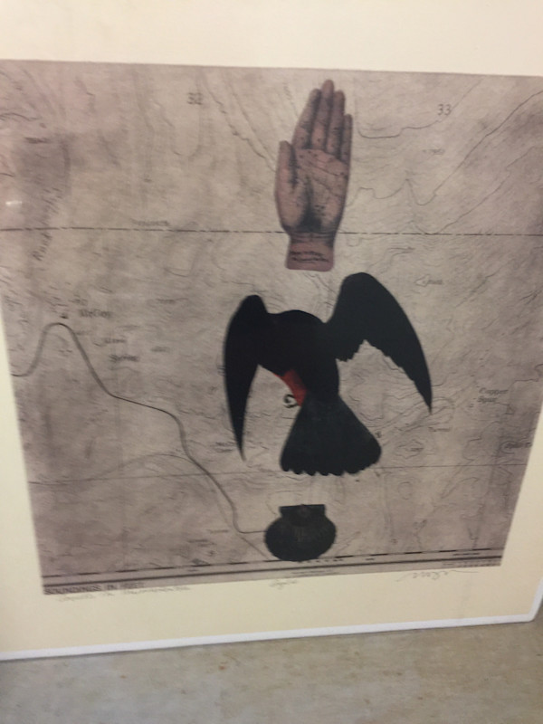 Hand, Bird, Shell -  Solar Etching by Meg Bernet