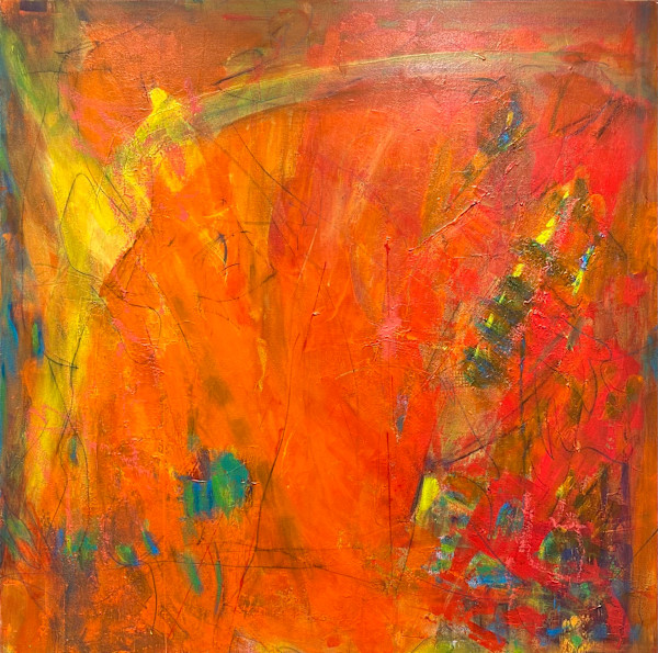 Study in Orange/Blue II by James C Horning
