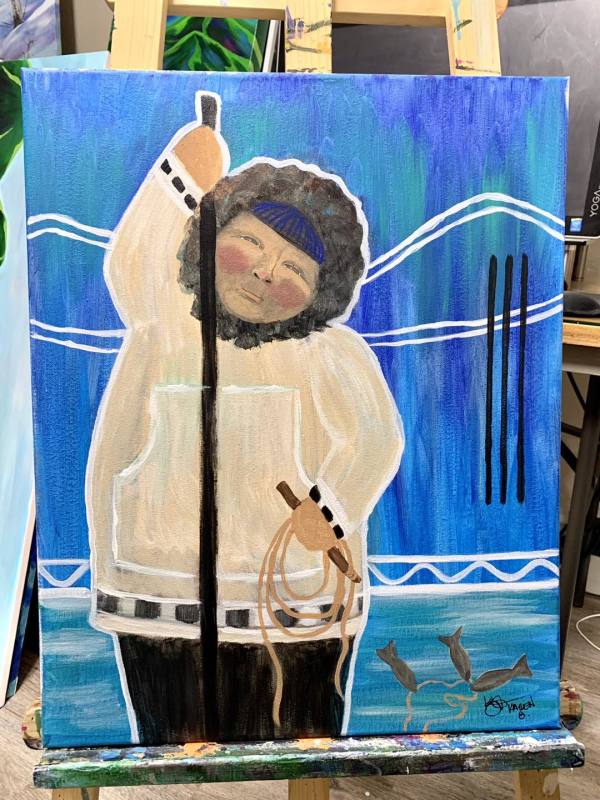 SOLD "Village Boy" by Karen  (Eben) Garcia