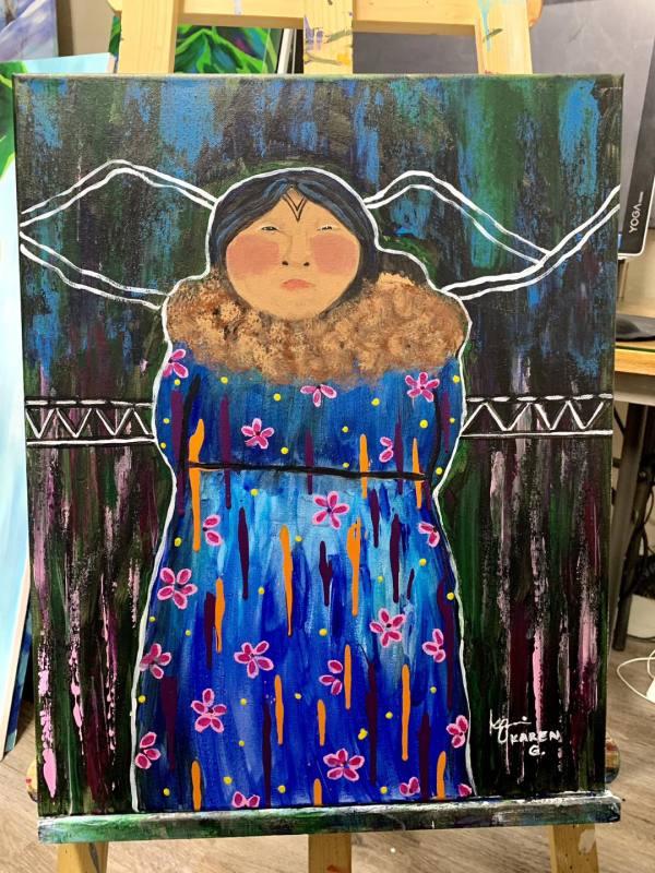 "Village Girl" by Karen  (Eben) Garcia