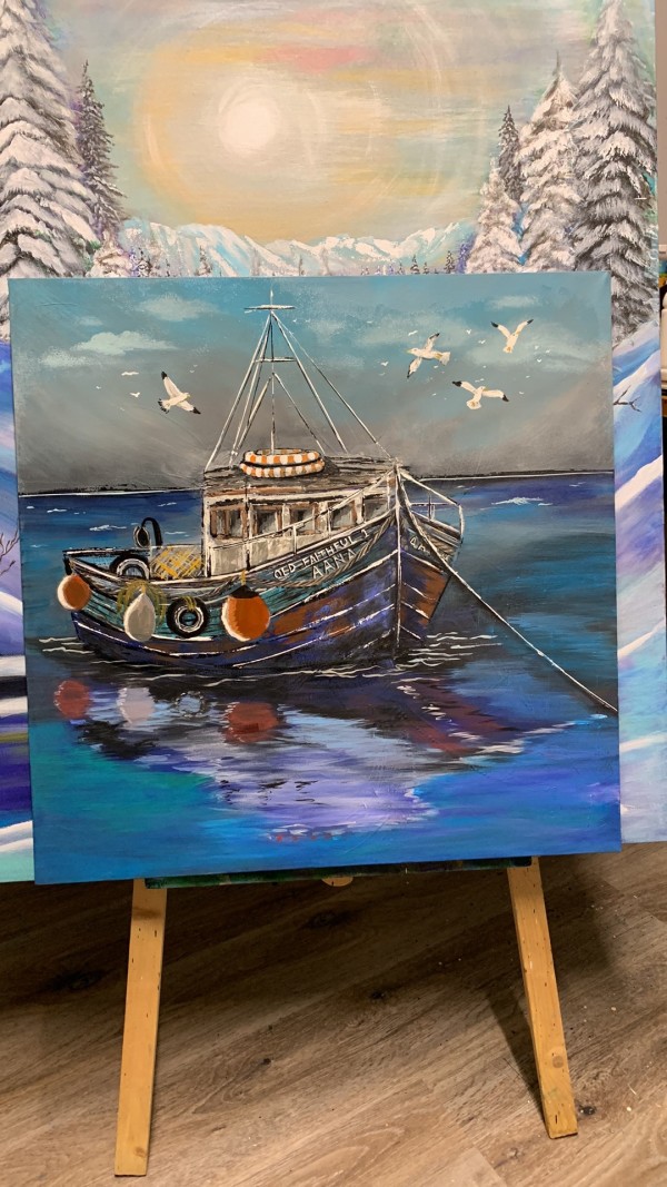 SOLD "In From The Storm" by Karen  (Eben) Garcia