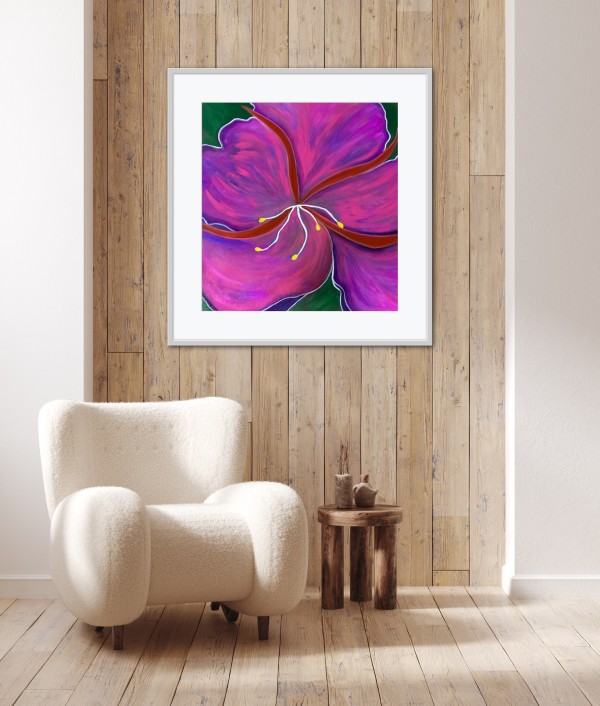 ORIGINAL "Oh Fireweed..."  unframed by Karen  (Eben) Garcia