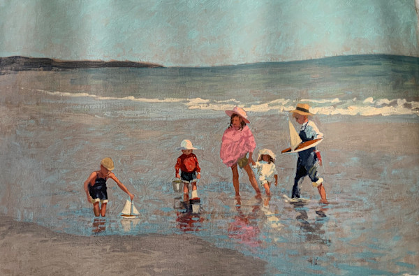Children at Beach Summer Fun by David Bareford, Image 1.