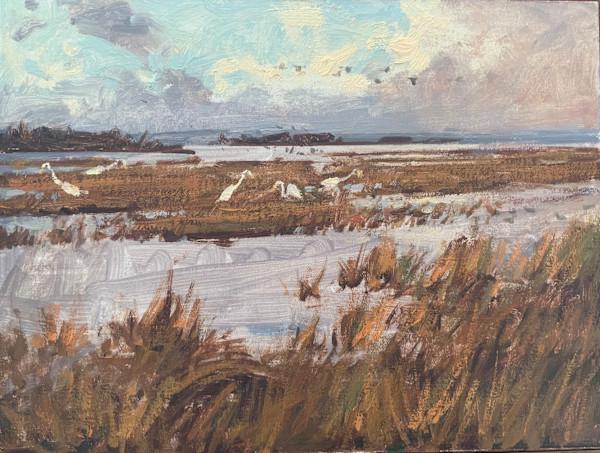 Egrets in the Marsh by David Bareford, Image 1.