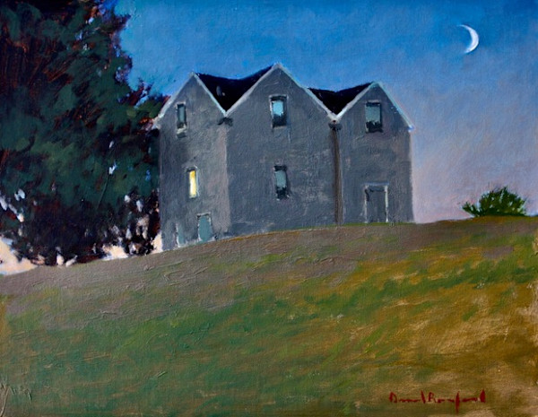 Goodnight Moon (Fitz Henry Lane House on Harborloop Gloucester Ma by David Bareford, Image 1.