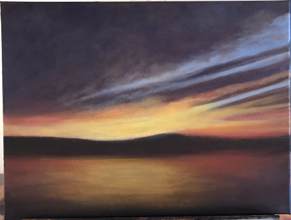 Pretty Marsh Sunset by KateSimmonsArt