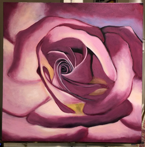 Magenta Rose by KateSimmonsArt