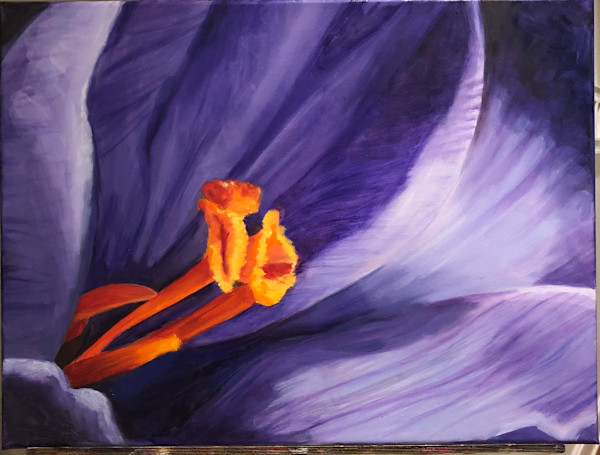 Purple Crocus by KateSimmonsArt