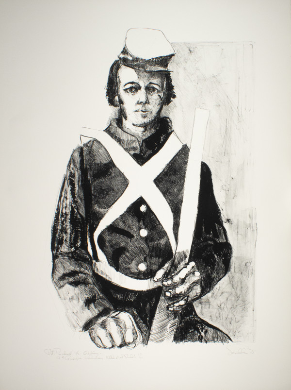 Private Richard K. Oakley, 9th Georgia Volunteers, Killed at Shiloh by John Sandlin