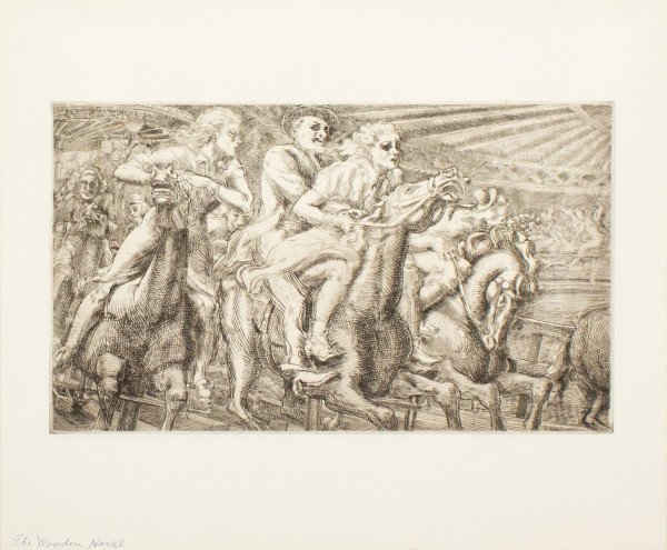 The Wooden Horse by Reginald Marsh