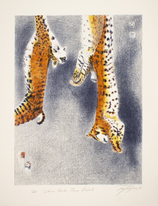 Clever Hunter, Three Bobcats by Gay Rogers