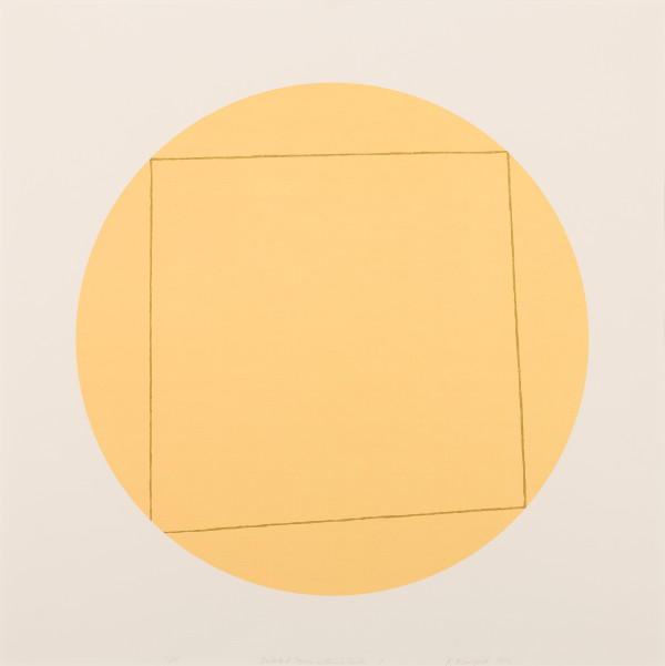 1, from Distorted Square Within a Circle by Robert Mangold