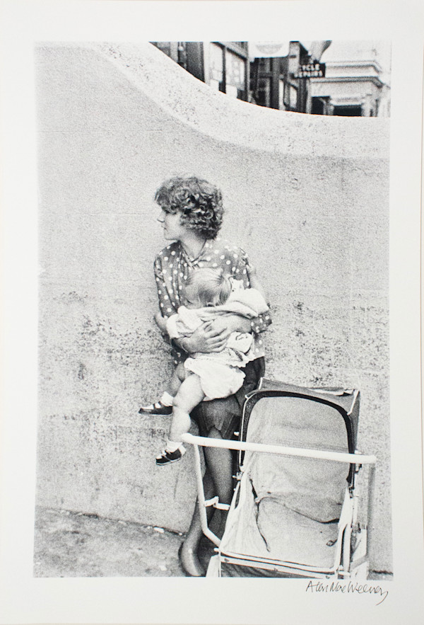 Young Mother and Child, Parnell Square, Dublin by Alen MacWeeney