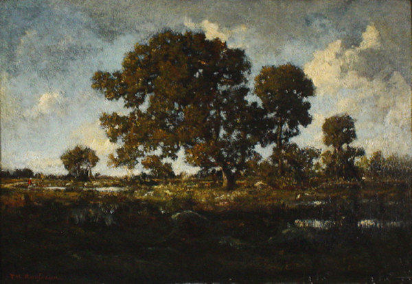 La Mare aux Viperes en Foret de Fontainbleau (The Pond in the Forest of Fountainbleau by Théodore Rousseau