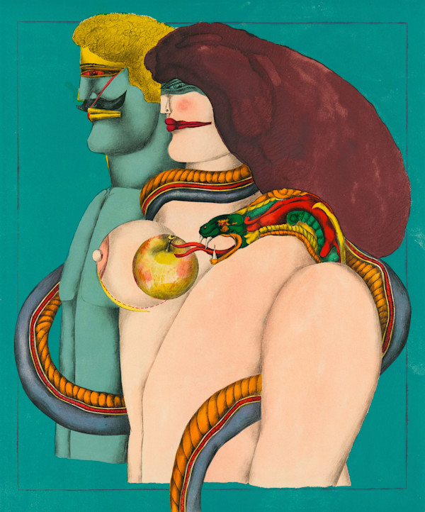 Adam and Eve by Richard Lindner