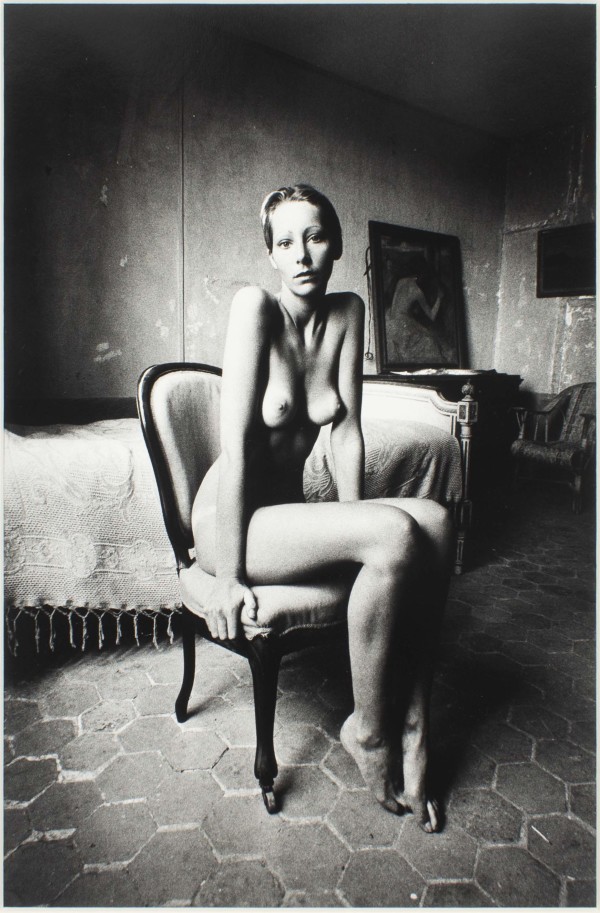 Femme Nue Assise sur une Chaise by Jeanloup Sieff