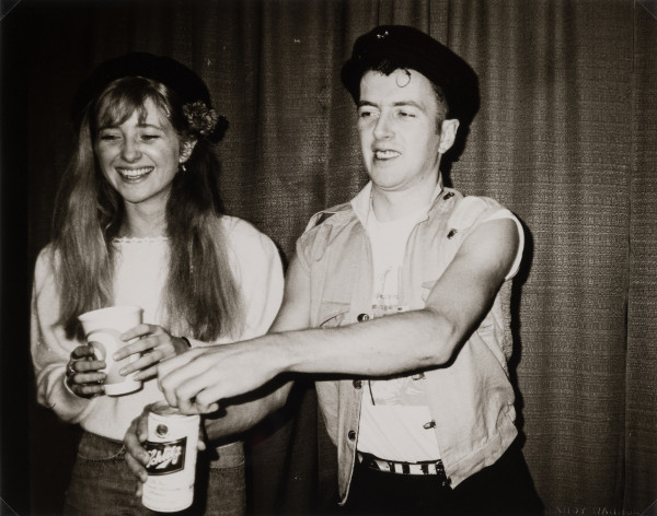 Joe Strummer and Unidentified Woman by Andy Warhol