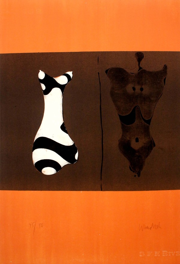 Two Torsos - Plakat by Paul Wunderlich