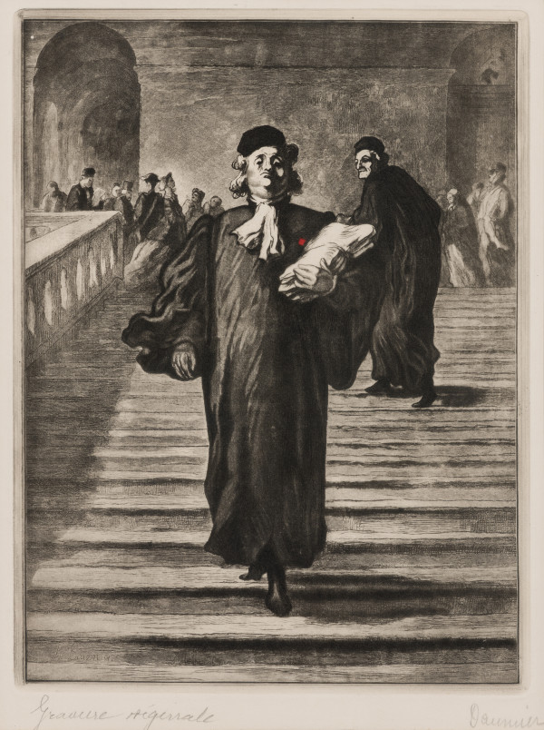 The Grand Staircase of the Palace of Justice by Honoré Daumier
