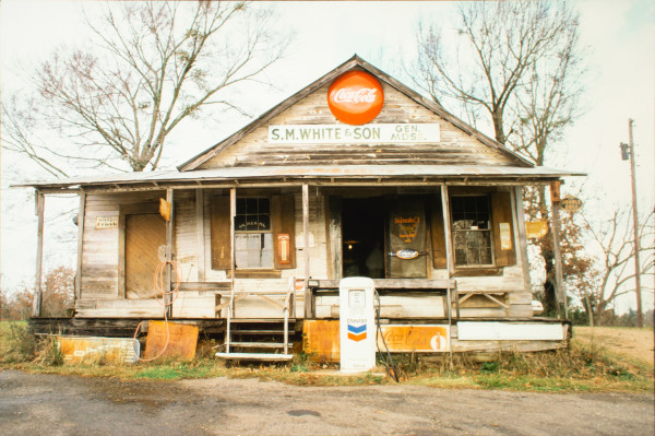 S.M. White & Son Crossroads Store, Old Port Gibson Road, Reganton, Mississippi, 1974 by William R. Ferris