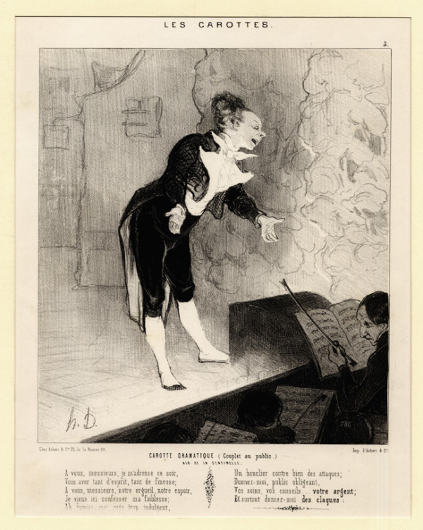 Carotte Dramatique, from The Drama Hoax by Honoré Daumier