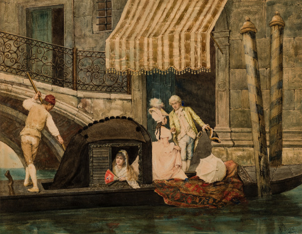 The Gondolier by Achille Buzzi
