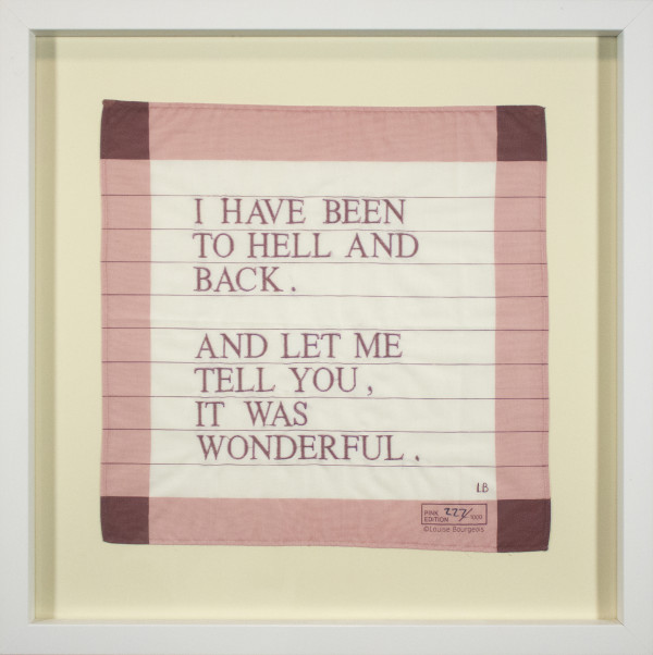 Untitled (I Have Been to Hell and Back) by Louise Bourgeois