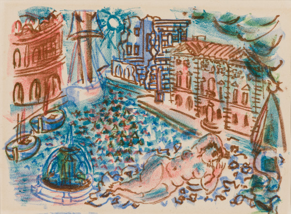 Ceres a la Place de Fontaigne, Hommage a Claude Lorrain by Raoul Dufy