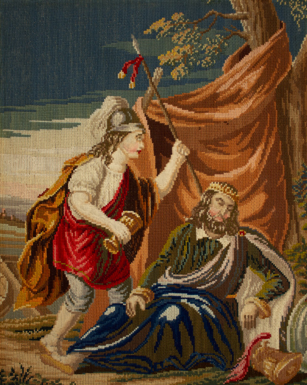 Untitled (Sleeping King Saul with David) by Unknown