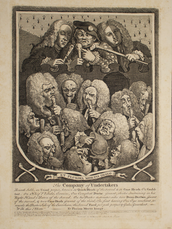 The Company of Undertakers by William Hogarth