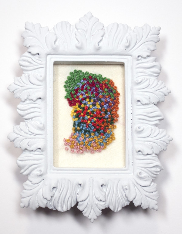 Four Hundred and Eighty-Five French Knots, from French Knots for Trade project, 2014-2015 by Jeana Eve Klein