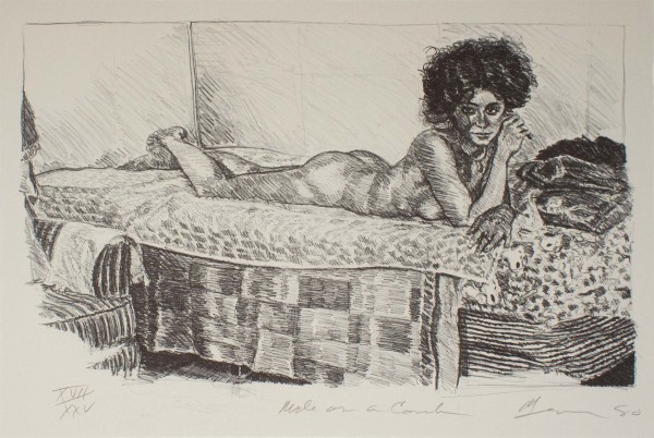 Nude On A Couch by Robert Weaver