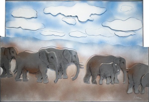 Amboseli Elephants by Larry Rivers