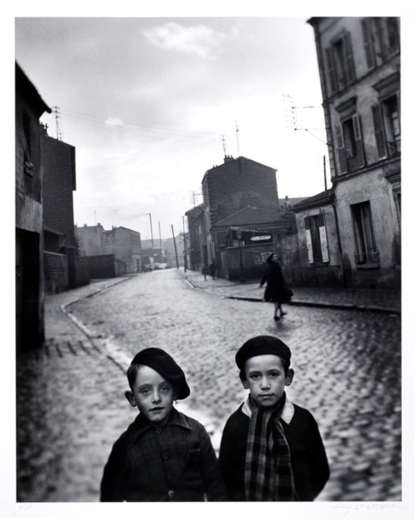 Children, Aubervilliers, France by Louis Stettner