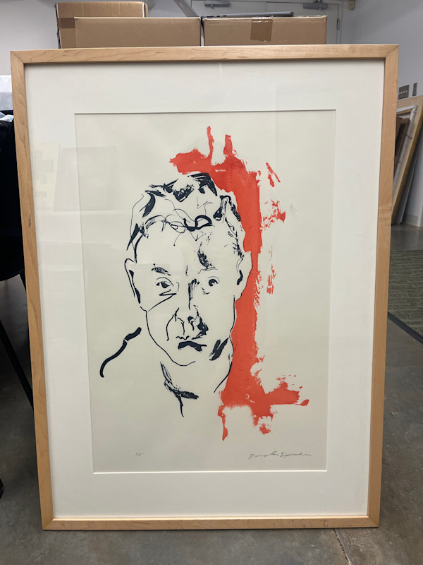 Self Portrait with Orange Swath by Douglas Houchens