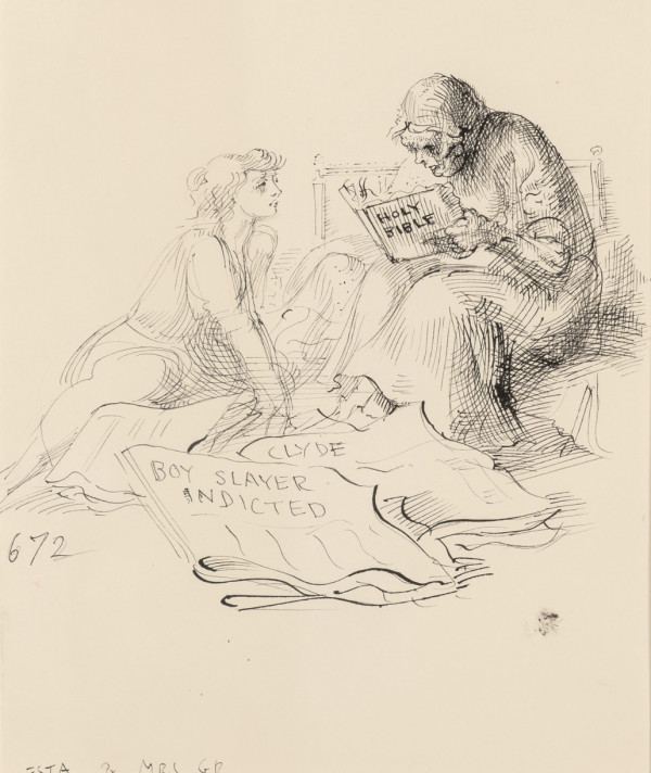 Wholesome Reading by Reginald Marsh