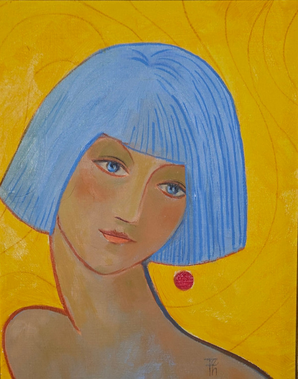 Blue Hair by Tessa Thonett