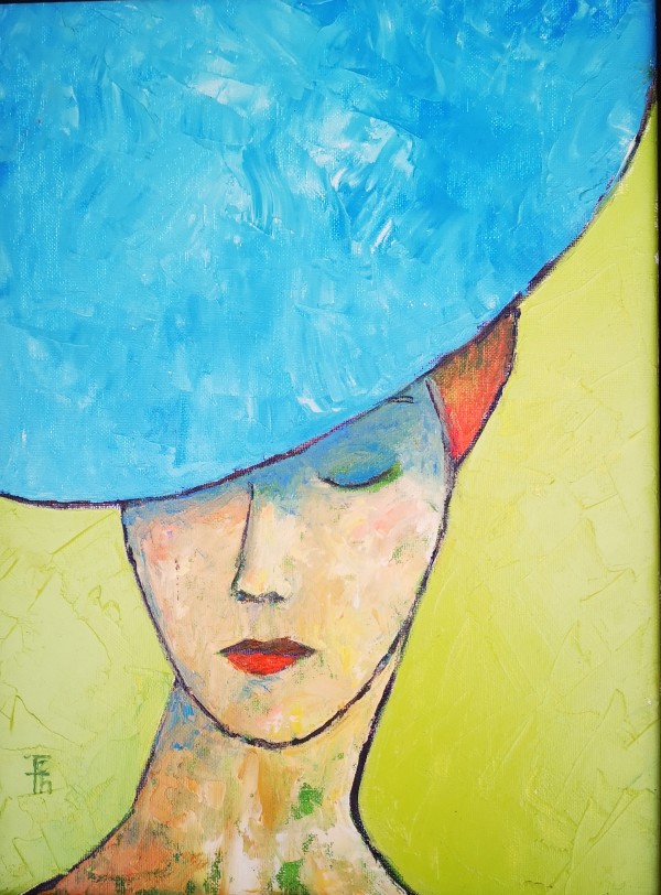 Blue Hat 2 by Tessa Thonett