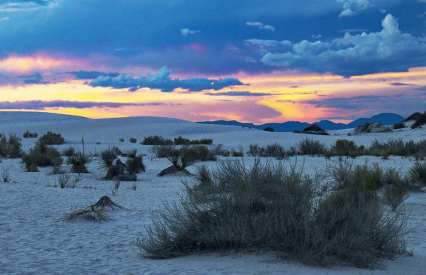 After the Storm Sunset, White Sands NP by Rodney Buxton