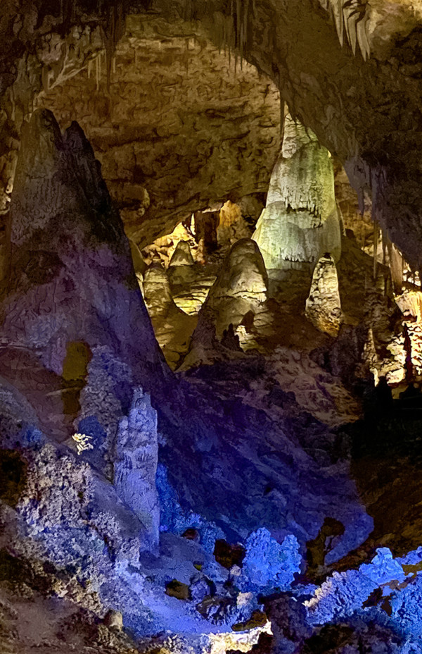 Blue Light Special, Carlsbad Caverns by Rodney Buxton