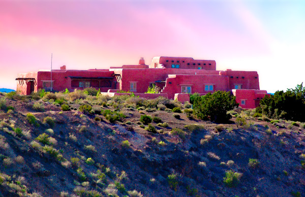 Painted Desert Inn, Sunset by Rodney Buxton