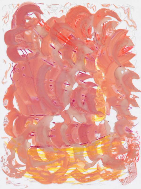 pink and yellow abstraction by Sherri Silverman, Image 1.