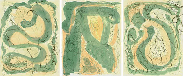 On the Upswing triptych by Sherri Silverman