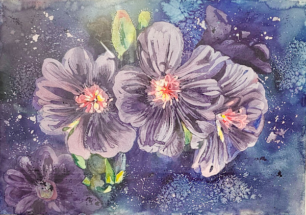 Celestial Midnight Viola's by HEIDI KIDD, Image 1.