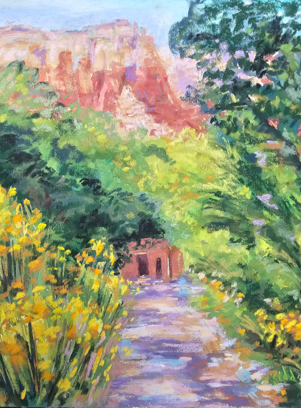 Path to Casa Del Arroyo, Ghost Ranch NM by HEIDI KIDD