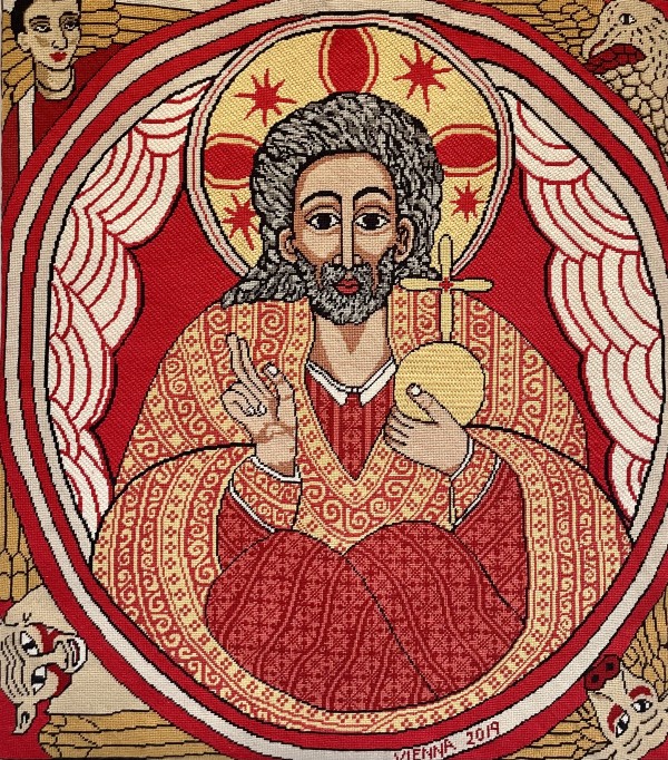 Christian Banner of the Universal Christ by Vienna Cobb-Anderson