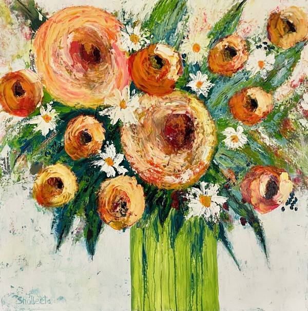 Painted Flowers by Shulleeta