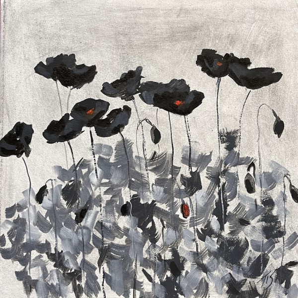 Black Poppies by Thomas Stevens