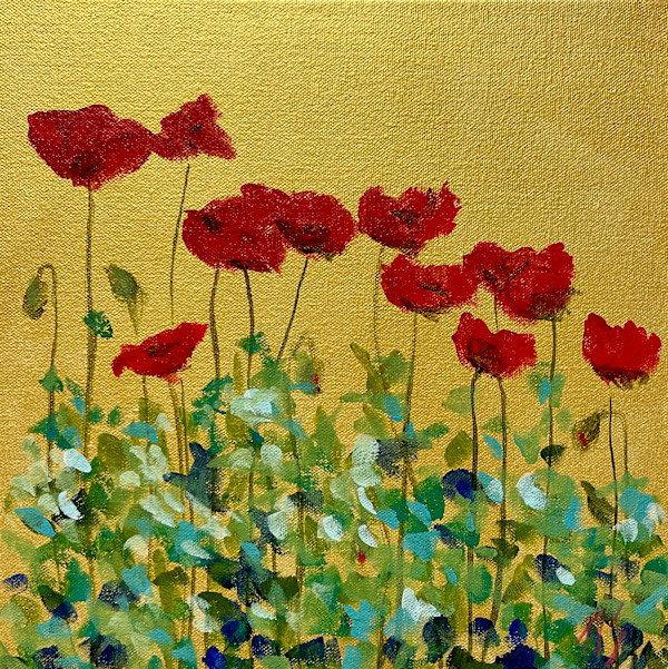 Creekside Poppies by Thomas Stevens